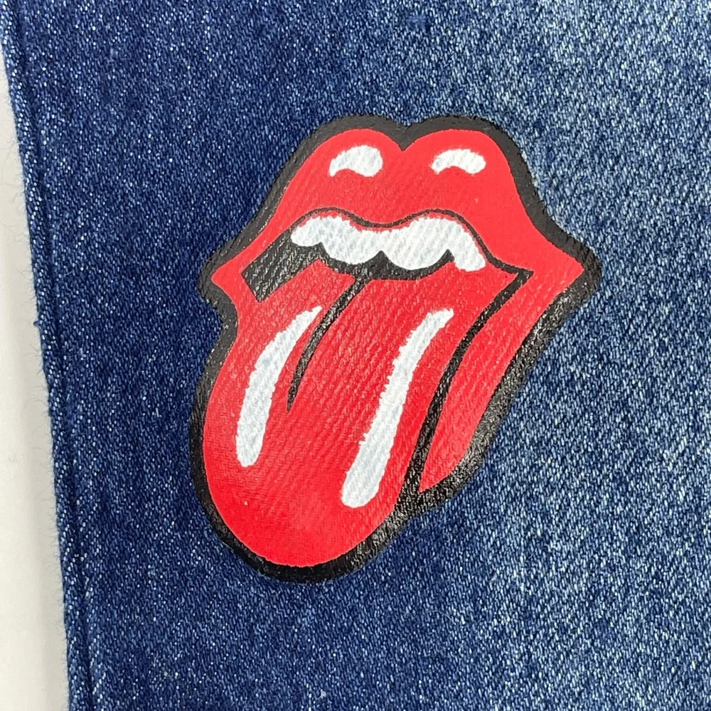 Toddler Rolling Stones‎ Jeans Unisex Size Small S Dark Wash Elastic Waist